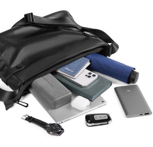 Mochila Crossbody de Cuero Genuino para Hombre - Bolso de Piel Cowhide - Image 5