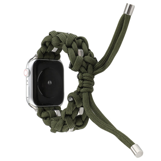 Correa Apple Watch Nylon Premium con Trenzado de Cordón Paraguas - Image 2
