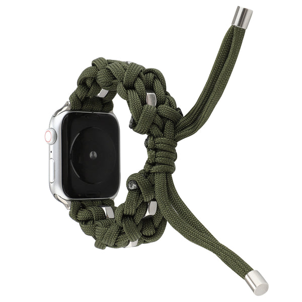 Correa Apple Watch Nylon Premium con Trenzado de Cordón Paraguas