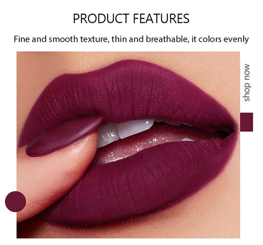 Set de 5 Labiales Mate Velvet Resistente al Agua - Rojo Sexy Larga Duración - Image 17