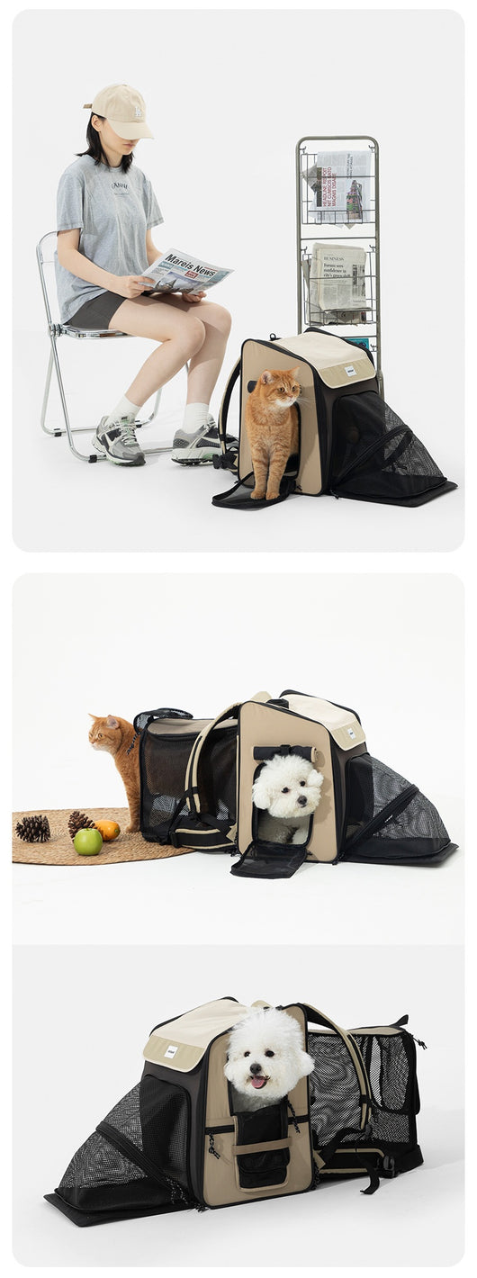 Mochila Transportadora Respirable para Gatos y Perros - Gran Capacidad Portátil - Image 22