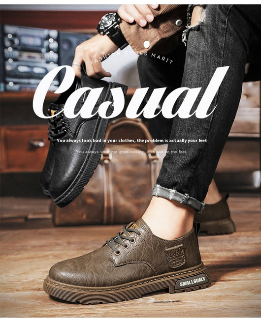 Botas de Cuero para Hombre - Estilo Casual y Trabajo - Image 12
