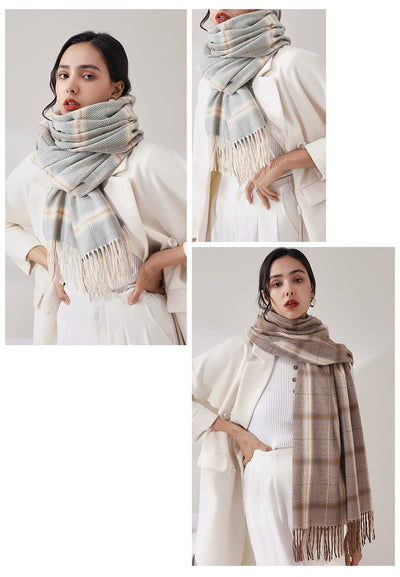 Chal de Cachemira con Borlas - Bufanda Cálida y Elegante para Mujer - Image 19