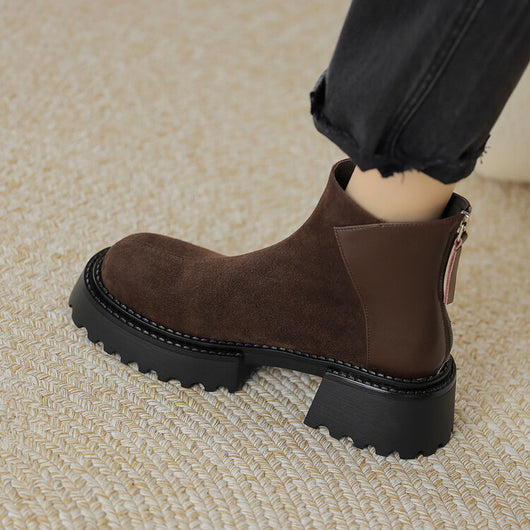 Botas Martin de Cuero Estilo Británico con Suela Gruesa y Tacón Reforzado - Image 12