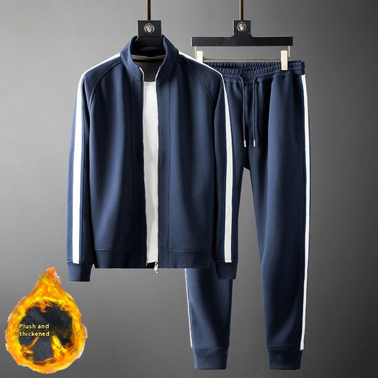 Conjunto de Abrigo y Pantalón Acolchado Casual para Hombre - Image 4