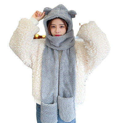 Conjunto Térmico Infantil 3 en 1: Gorro, Guantes y Bufanda con Diseño de Animales - Image 5