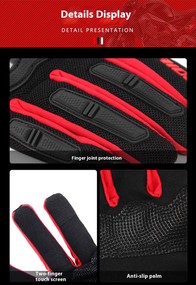 Guantes de Motocicleta Blindados con Pantalla Táctil y Protección Antigolpes - Image 12