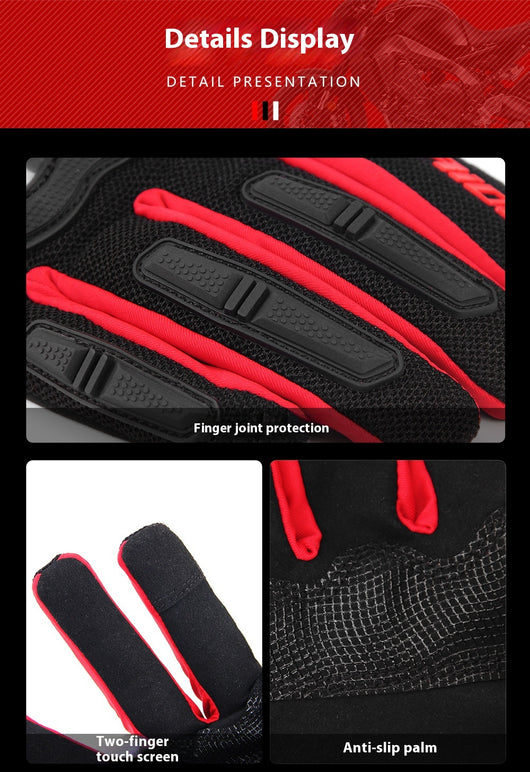 Guantes de Motocicleta Blindados con Pantalla Táctil y Protección Antigolpes - Image 12