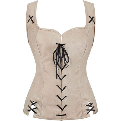 Blusa de Gamuza con Cordones para Mujer - Image 3
