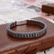 Pulsera de Plata Esterlina para Hombre con Diseño de Llave Desgastada