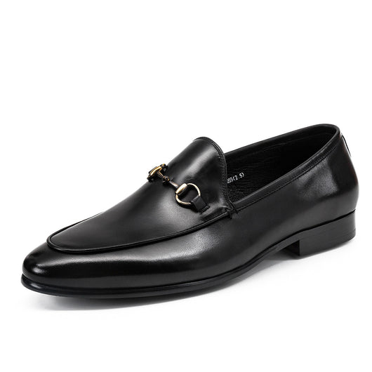 Zapatos Casual Horsebit de Cuero con Punta Redonda para Hombre - Image 11
