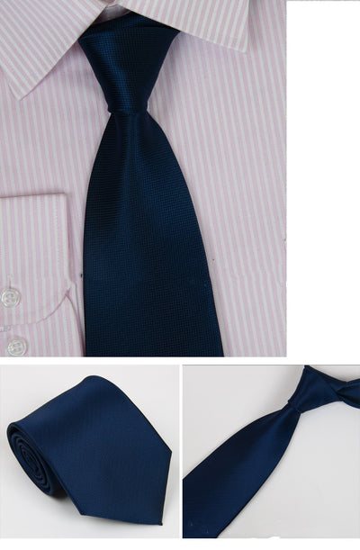 Corbata Formal de Seda y Poliéster con Diseño de Flecha para Hombre - Image 6