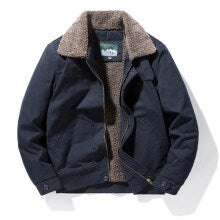 Chaqueta de Solapa Hombre Algodón Cashmere Otoño Invierno