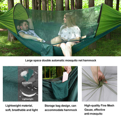 Hamaca de Camping Doble con Mosquitero Automático de Apertura Rápida - Image 5