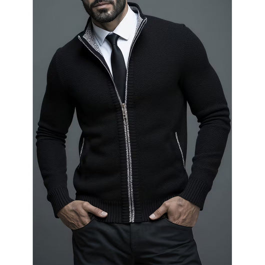 Suéter Cardigan con Cuello Alzado para Hombre - Image 5