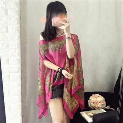 Pañoleta Estampada Multifuncional en Gasa Ligera para Mujer - Image 25