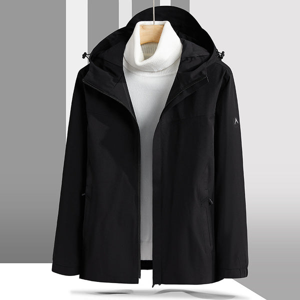 Chaqueta de Montaña Impermeable y Cortavientos Tallas Grandes