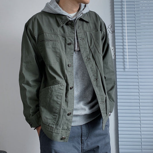 Chaqueta Denim Retro Casual para Hombre - Estilo Clásico - Image 2