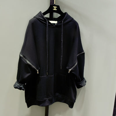 Sudadera Hoodie Oversized de Terciopelo Grueso Talla Plus - Image 5