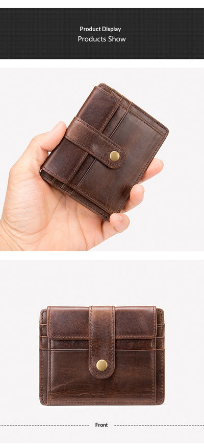 Cartera Minimalista de Cuero para Monedas y Tarjetas de Transporte - Image 10