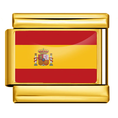 Pulsera Italiana con Resina Epóxica y Banderas del Mundo - Image 27