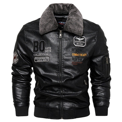 Chaqueta de Cuero Slim Fit para Hombre - Estilo Casual Moderno - Image 9