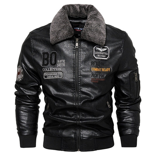 Chaqueta de Cuero Slim Fit para Hombre - Estilo Casual Moderno - Image 9