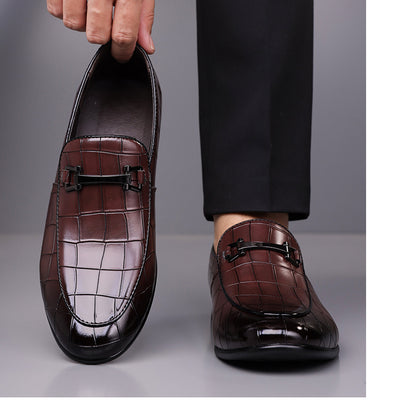 Zapatos de Cuero Ligeros Talla Grande Estilo Cuadros Lujo Premium - Image 17