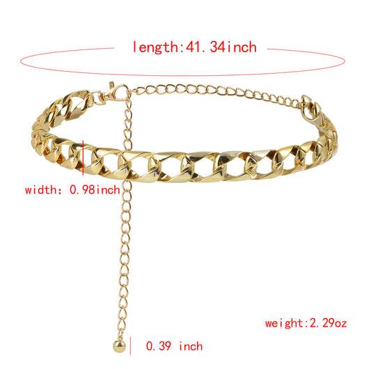 Cadena de Cintura Acrílica Decorativa - Cinturón Body Chain Rectangular - Image 15