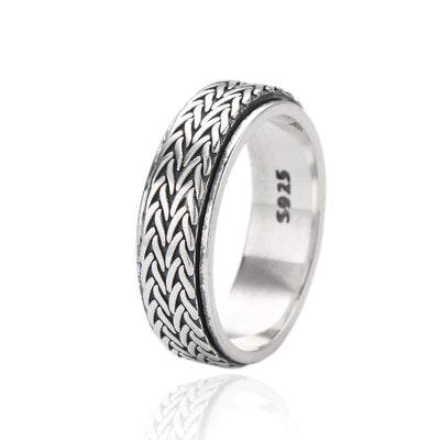 Anillo Tejido Estilo Hong Kong - Diseño Personalidad Femenina - Image 6