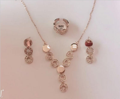 Conjunto de 3 Piezas: Aretes y Anillo de Cristal de la Felicidad - Image 11