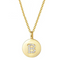 Single Studded Letter Necklace B 925 Plateado