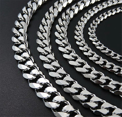Cadena Cubana de Acero Titanio Europeo y Americano - Image 4