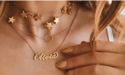 Collar Personalizado de Acero Titanio con Nombre Grabado