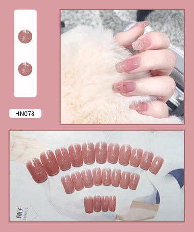 Uñas Postizas Decoradas Adhesivas - Diseño Profesional Listo para Usar - Image 53