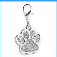 Placa de identificación personalizada para perro con brillo y forma de pata en aleación de zinc - Image 10