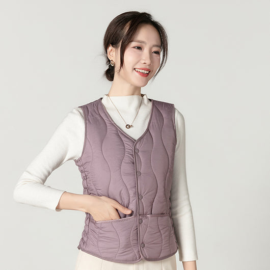 Chaleco Acolchado Térmico Ajustado para Mujer con Forro Polar - Image 7