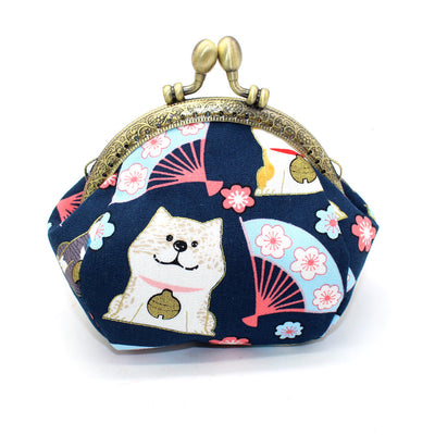 Monedero Artesanal de Tela Japonesa Estampada con Detalles en Oro - Image 26