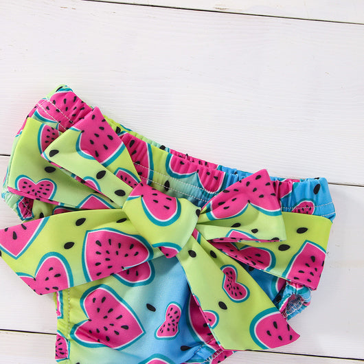 Conjunto Infantil Niña Sandía con Hombro Caído - Image 13