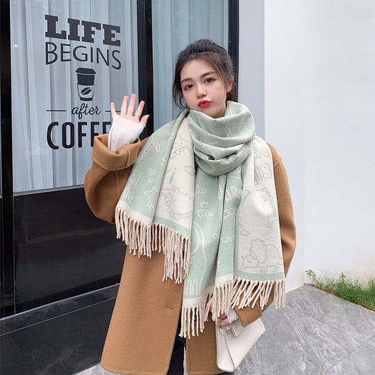 Pashmina Estampada de Protección Solar para Otoño e Invierno - Image 18