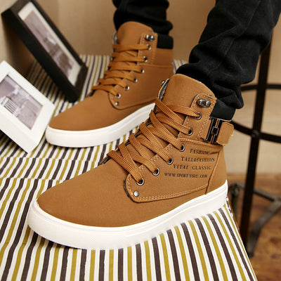 Botas Martin para Hombre con Cordones y Suela Plana