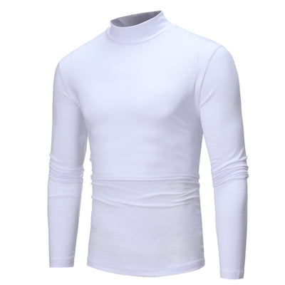 Camiseta Manga Larga Cuello Alto Slim Fit Hombre - Básico Texturizado - Image 2