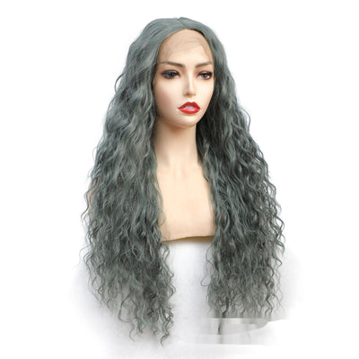Peluca Capucha de Cabello Rizado Largo en Fibra Sintética - Image 8
