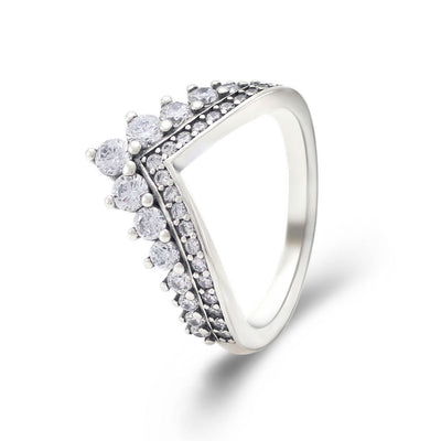 Anillo de Corona de Circonia Cúbica - Diseño Princesa - Image 5