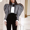 Chaqueta Slim con Mangas Puff