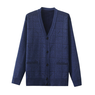 Suéter Oversized de Manga Larga para Papá - Tallas Grandes Primavera Otoño - Image 3