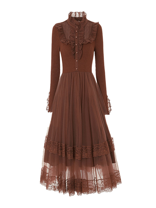 Vestido Elegante de Manga Larga Estilo Corte - Image 5