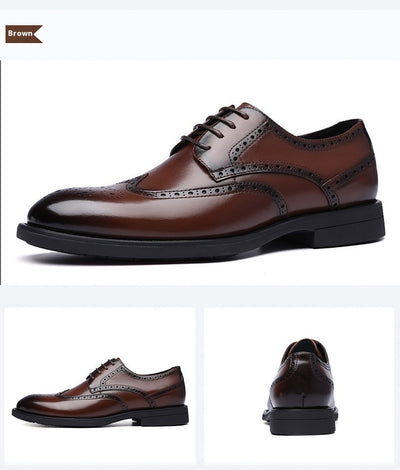 Zapatos Brogue de Cuero para Hombre - Estilo Clásico Elegante - Image 23