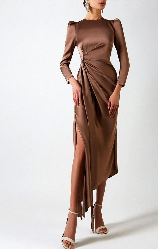 Vestido Slim Elegante con Detalle Asimétrico en Cadera - Image 11