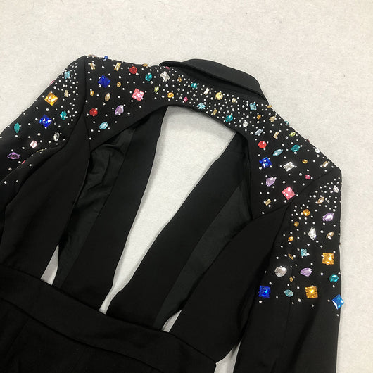 Blusa Casual con Detalles de Diamantes y Recortes Elegantes para Mujer - Image 4